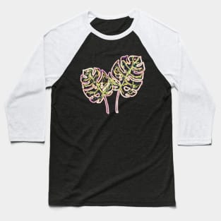 Leaves Neon Baseball T-Shirt